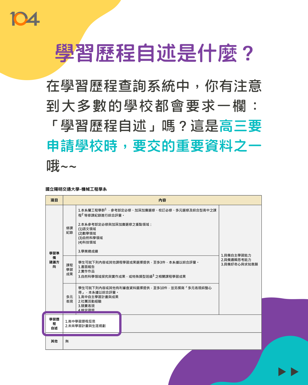 學習歷程自述怎麼寫?